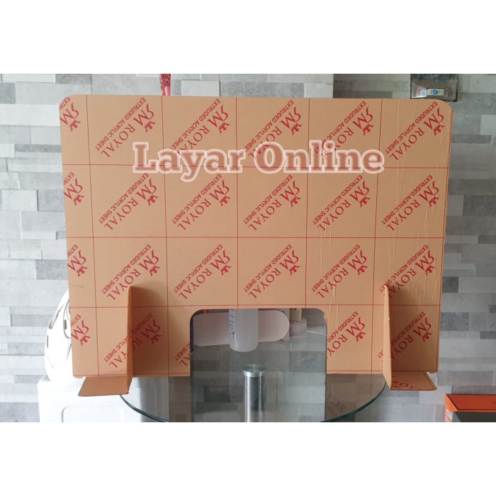 

Sekat Acrylic 2Mm 100X60Cm Bisa Lem Kaki Kasir Partisi Pembatas Star Seller
