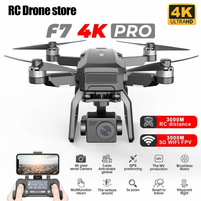 SJRC F7 PRO GPS Drone 4K Dual HD Camera 3 Axis VS F11s Polltar JT