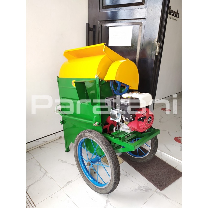 Mesin Perontok Padi Mini Roda Fullset