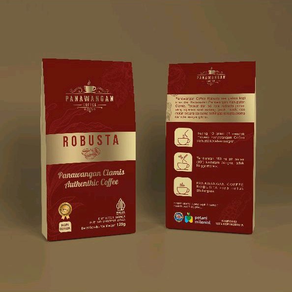 

Kopi Robusta Bubuk 125gr Premium / Panawangan Coffee / Kopi Ciamis