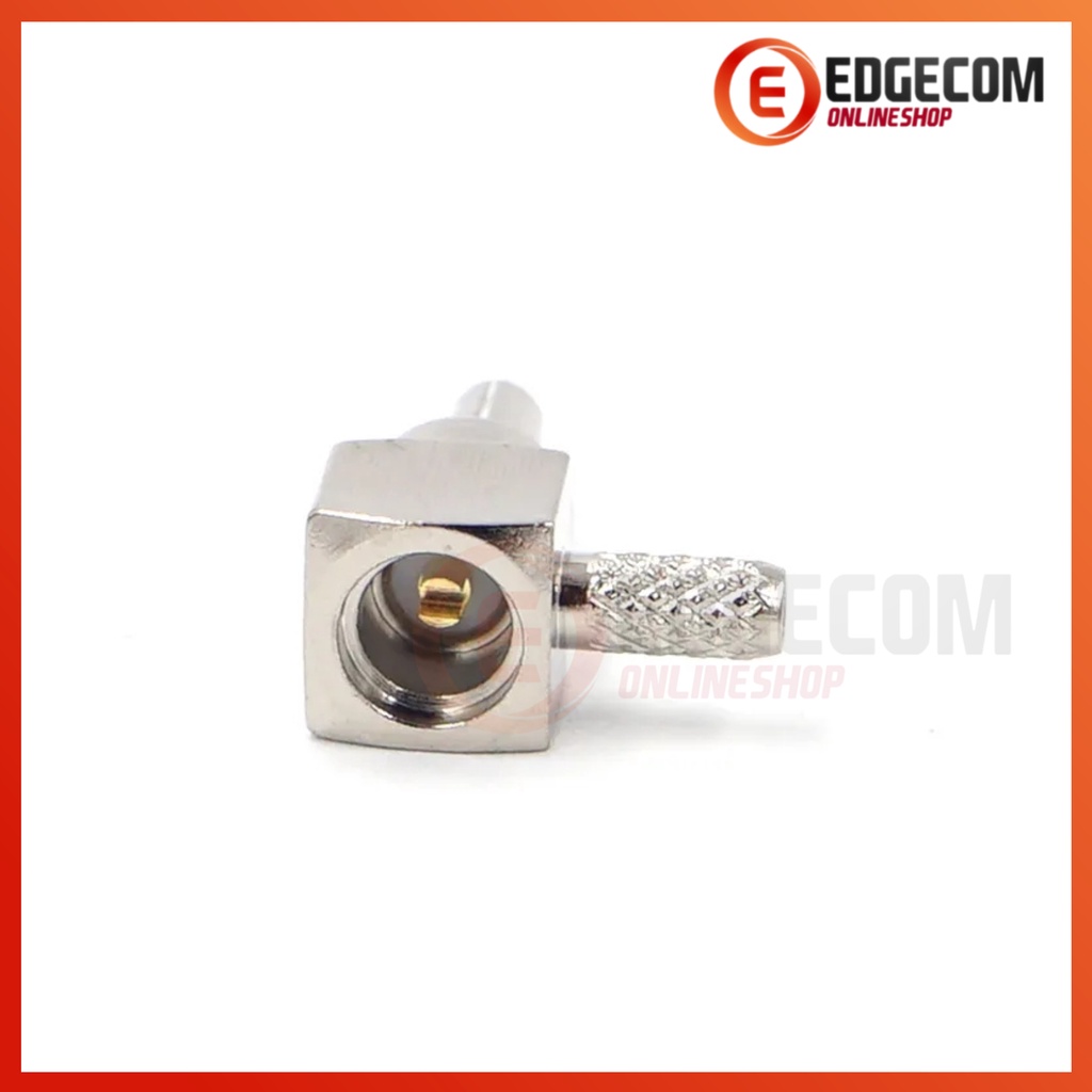 Konektor TS9 Male elbow 90 degree RG316 Crimp Konektor Modem Mifi TS9