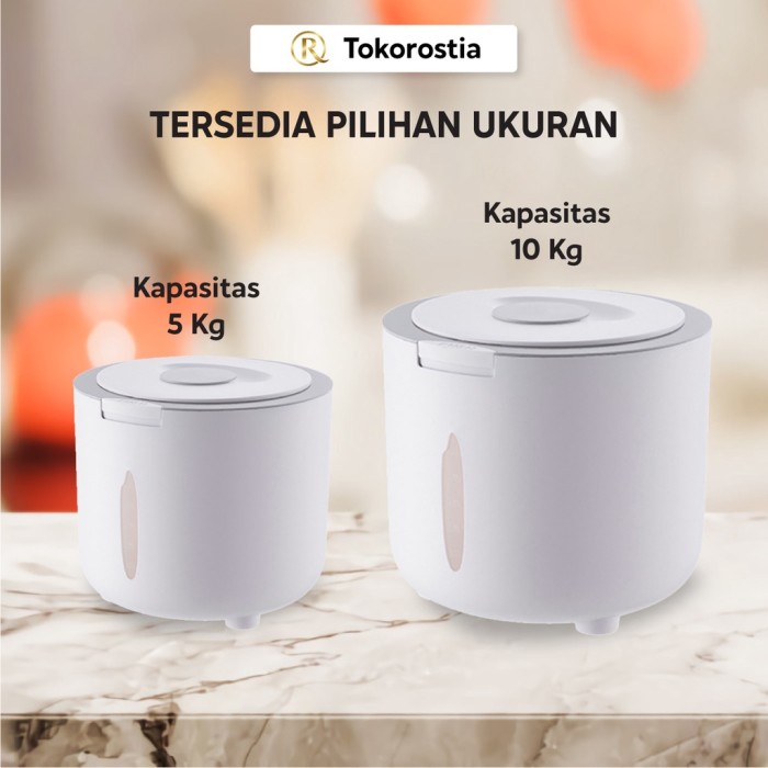 

Tempat Beras Rice Dispenser Container Penyimpanan Beras 10KG N46