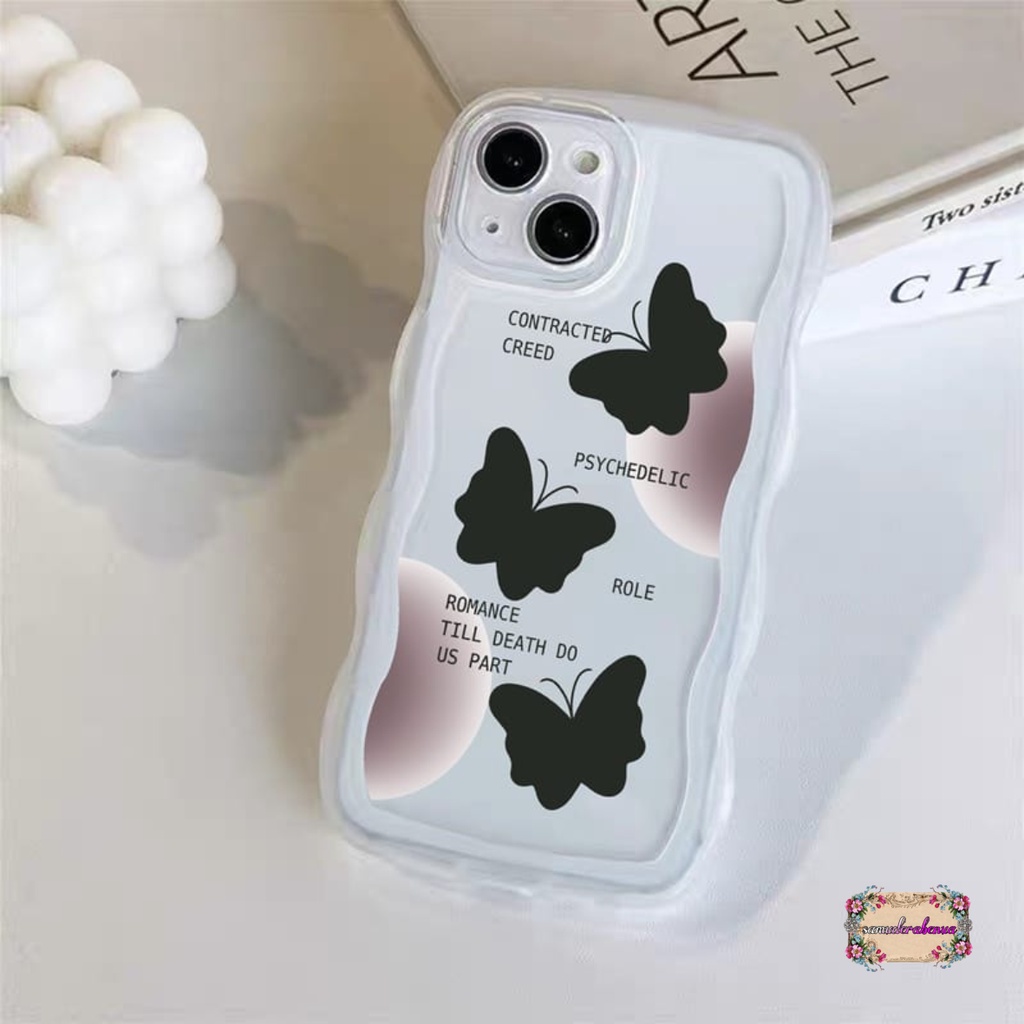 SS144 SOFTCASE SILIKON MOTIF KUPU KUPU HITAM FOR OPPO A8 A31 A83 F1S A59 F5 F5 YOUTH F7 F7 PRO F11 F11 PRO RENO 8T 4 4F F17 PRO 5 5F A94 F19 PRO 6 7 RENO 8T 8 7Z 8Z A96 8 9 PRO SB4875