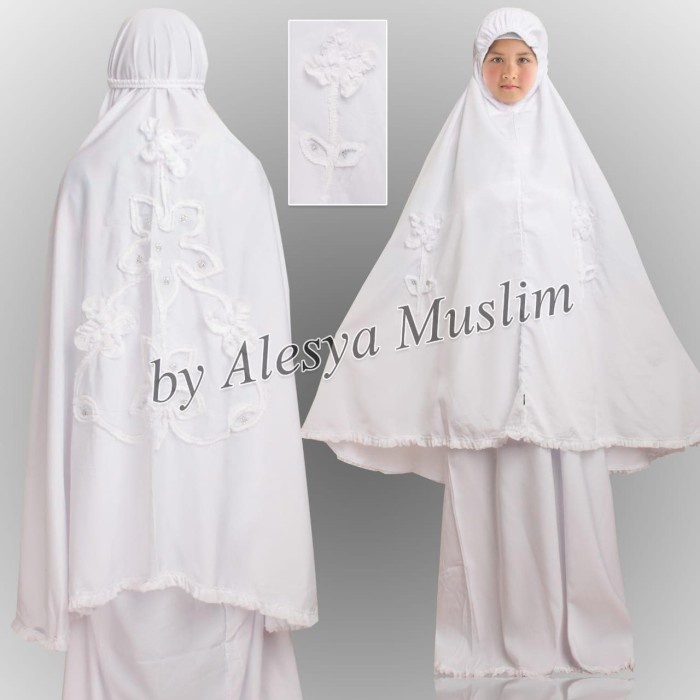 MUKENA ANAK ALESYA TANGGUNG MIDI 10-13 TAHUN