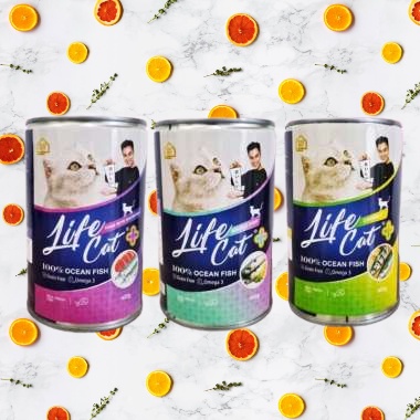 Life Cat kaleng PLUS kemasan 400gr Makanan Kucing