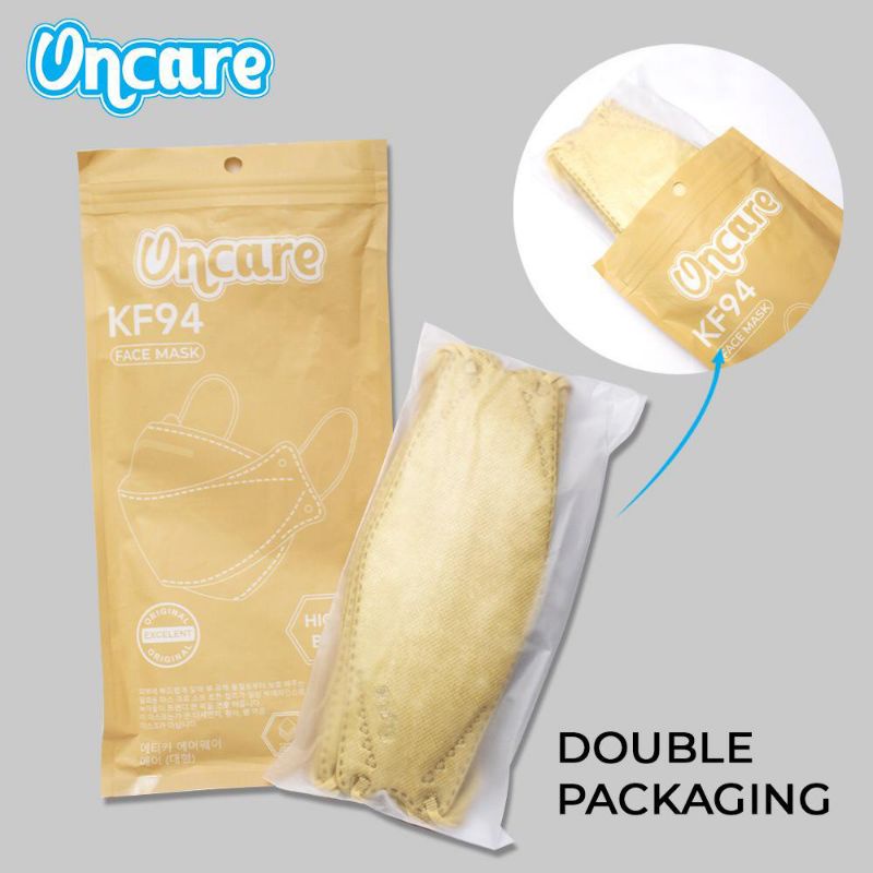 Masker Kf94 Premium ONCARE Tebal Dewasa 4 Ply Earloop Isi 10 Pcs Color Series Warna Original