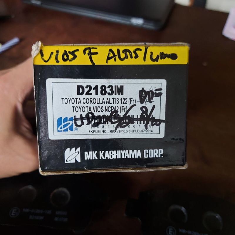 Brake Pad Kampas Rem Depan Vios Altis Lama MK Kashiyama D2183M
