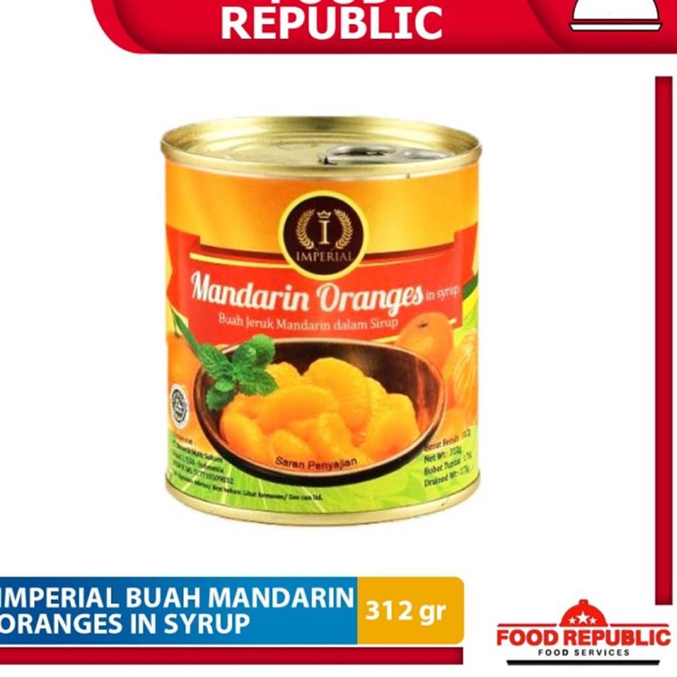 

Pilih Ini Imperial Mandarin Oranges In Syrup 312 gr Buah Jeruk Mandarin Dalam Sirup Halal