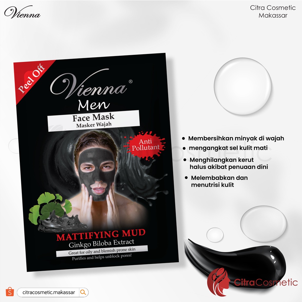 Vienna Face Mask Men Peel Off 15Ml