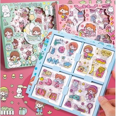 MOMO Sticker - Stiker Momo Motif Kartun Korea