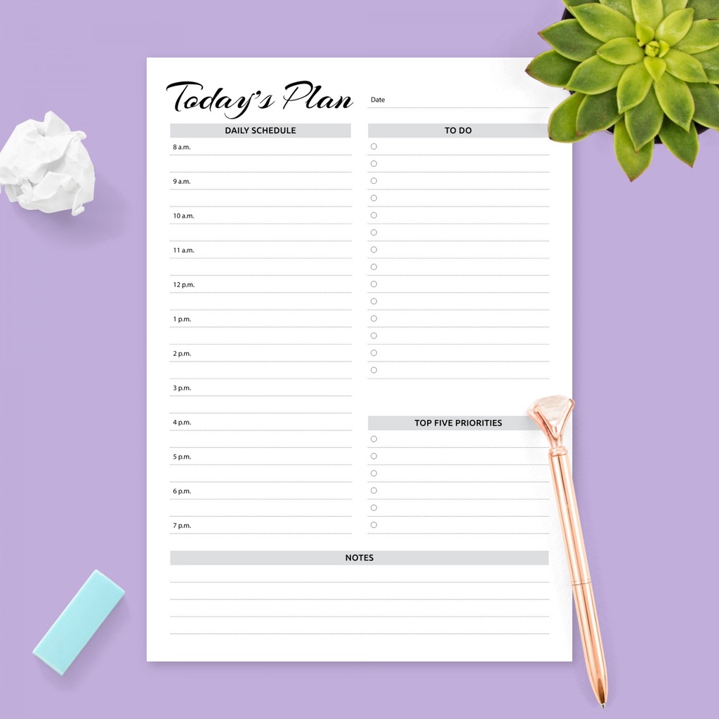 

[DOKI] 10 Lembar Habit Tracker Binder Planner/ To Do list/ Daily Planner/ Weekly Planner - TDL038