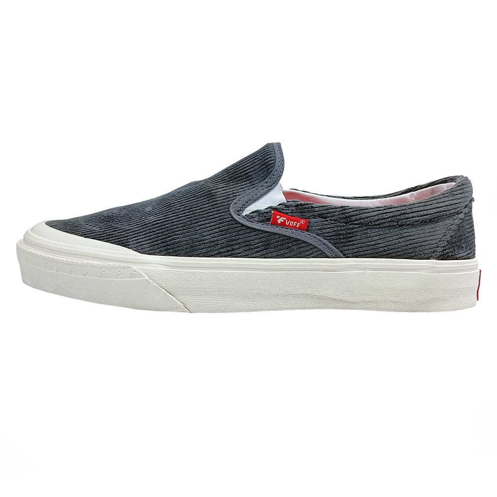 Voff - Sepatu Slip On Pria Wanita Voff Grey Edition