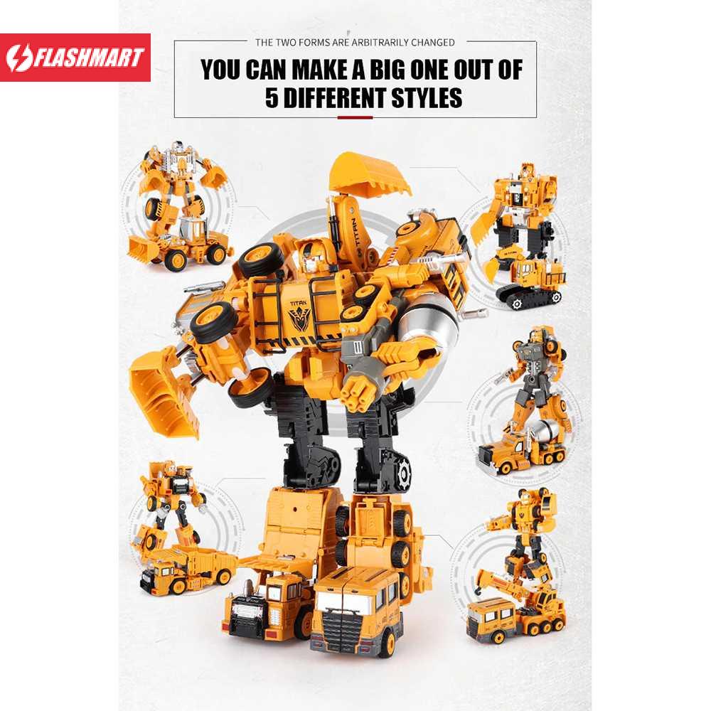 Flashmart Mainan Mobil Transformer Deformation Robot - 6078A-1