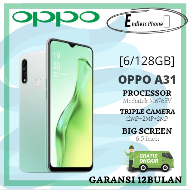 OPPO A31 6/128GB SECOND HAND TERPERCAYA BERGARANSI 1 TAHUN
