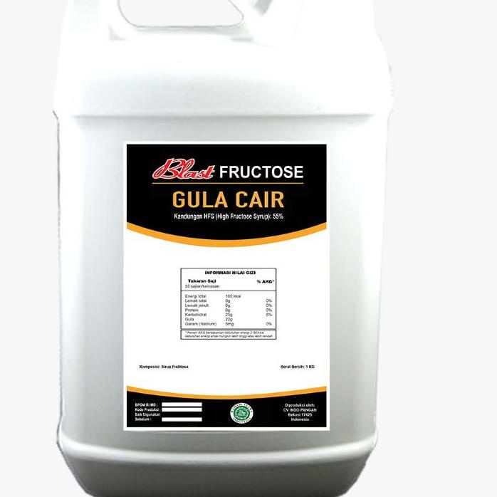 

○ GULA SINGKONG CAIR - Premium Fructose Kemasan 7kg - BLAST ♦