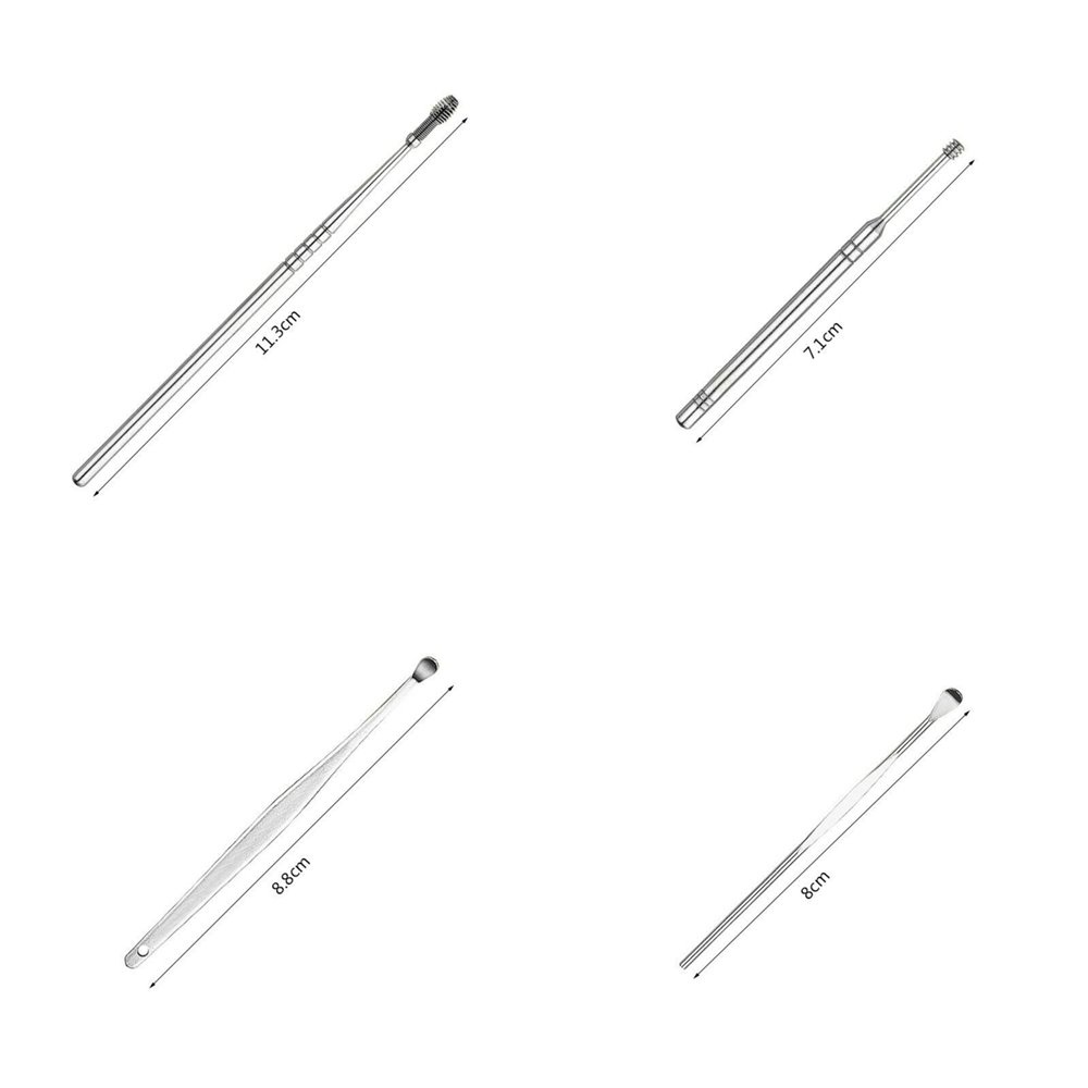 Korek Kuping 5 in 1 Stainless Steel Alat Pembersih Kotoran Telinga Ear Wax - BUM