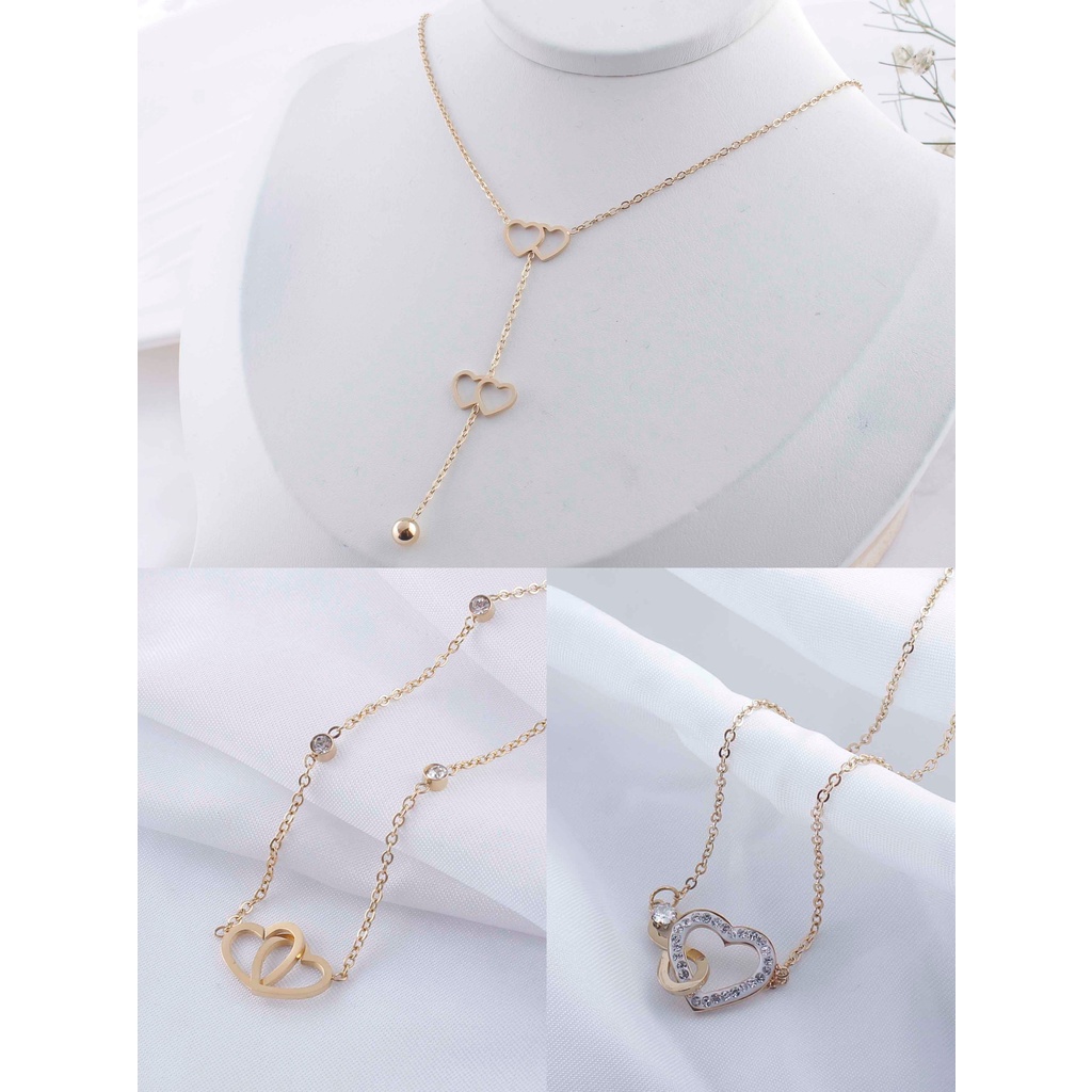 Kalung Titanium Anti Karat Perhiasan Fashion 958/939/183