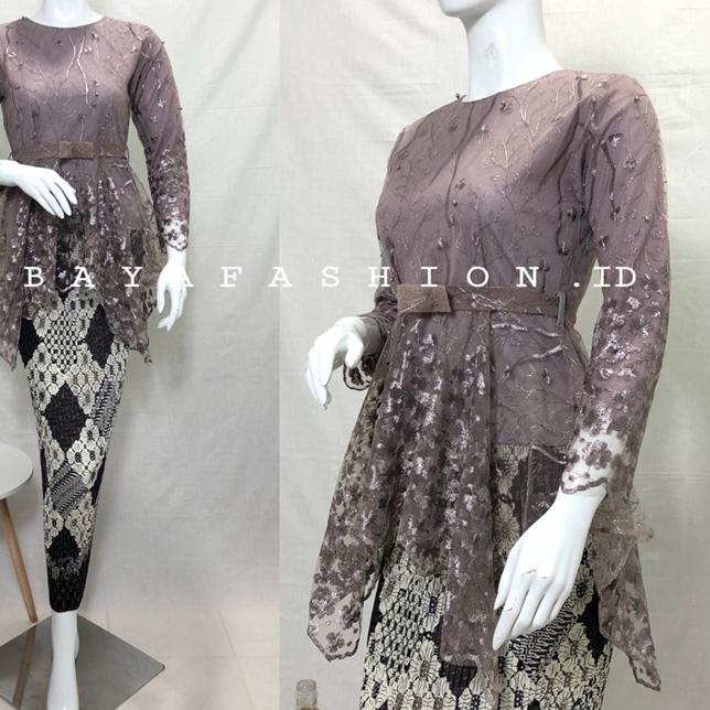 ✭ Kebaya Modern / Stelan Kebaya brukat / Kebaya remaja kekinian / Kebaya brokat / Atasan Kebaya Bruk