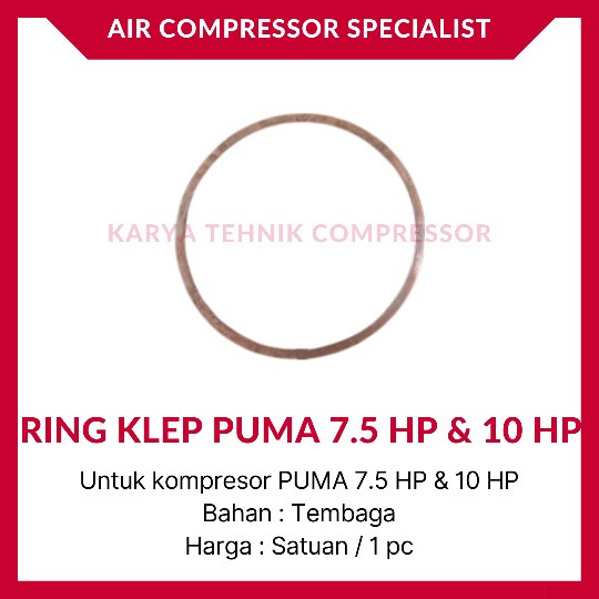 Paking Ring Klep Tembaga Kompresor Udara PUMA 7.5 HP & 10 HP