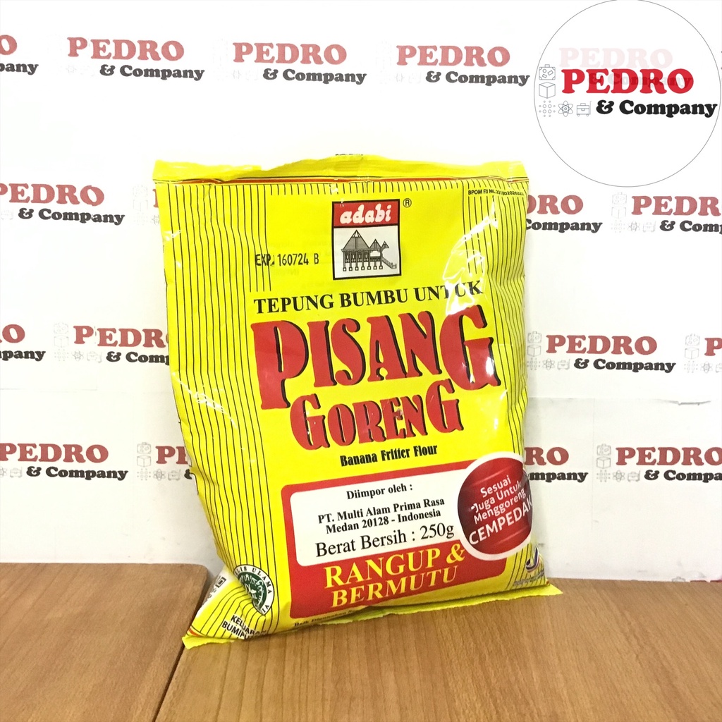 

Adabi tepung pisang goreng crispy murah 250 gram - banana fritter flou