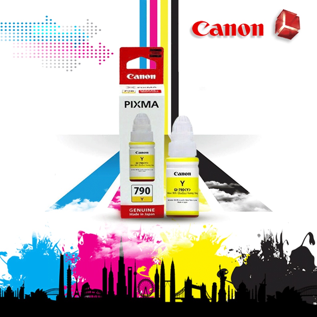 Tinta printer canon pixma 790 YELLOW SERIES G1010 G2010 G1000 G2000 G3000 G4000 G3010 G4013