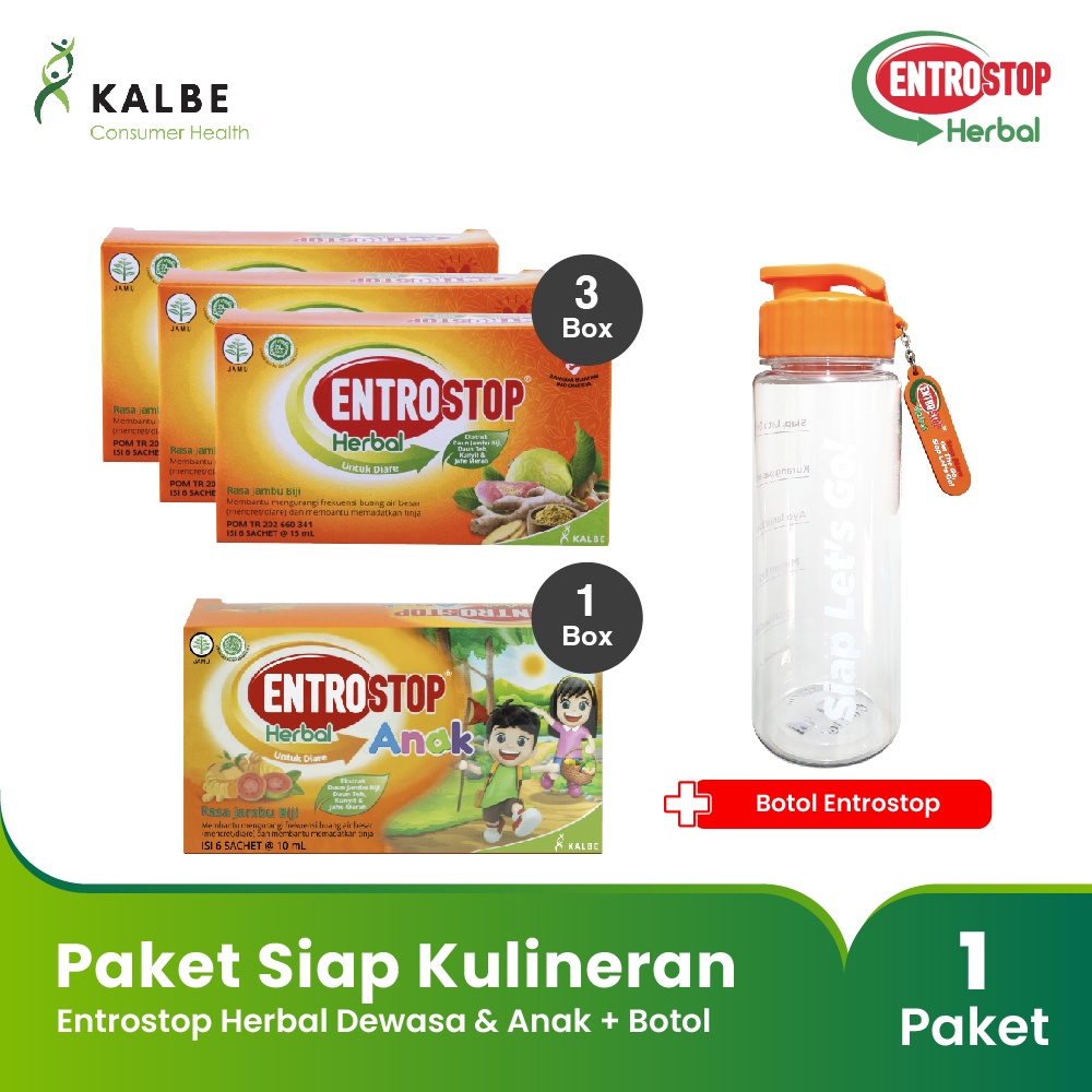 Entrostop Cair Herbal Obat Diare Mencret Anak &amp; Dewasa