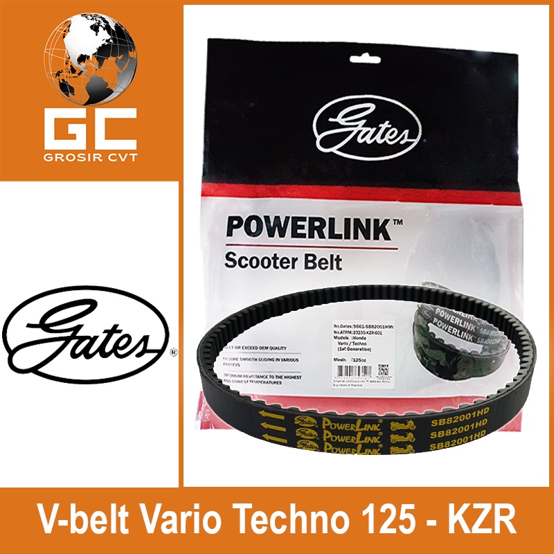 Van belt V Belt Vanbelt Fanbelt Vario 125 Techno Old Bohlam KZR Gates Powerlink