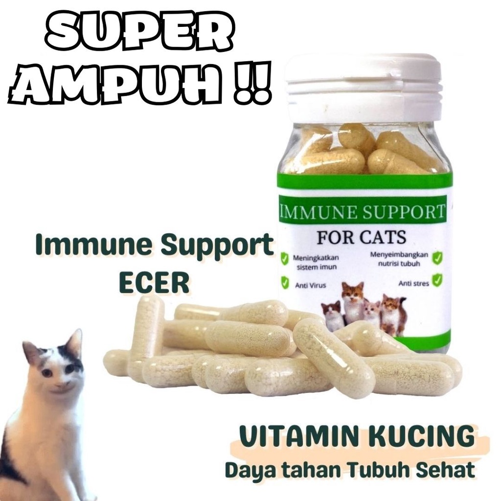 VITAMIN KUCING LENGKAP BULU GEMUK DAN IMUN SUPLEMEN AMPUH BISA SATUAN FEFARM