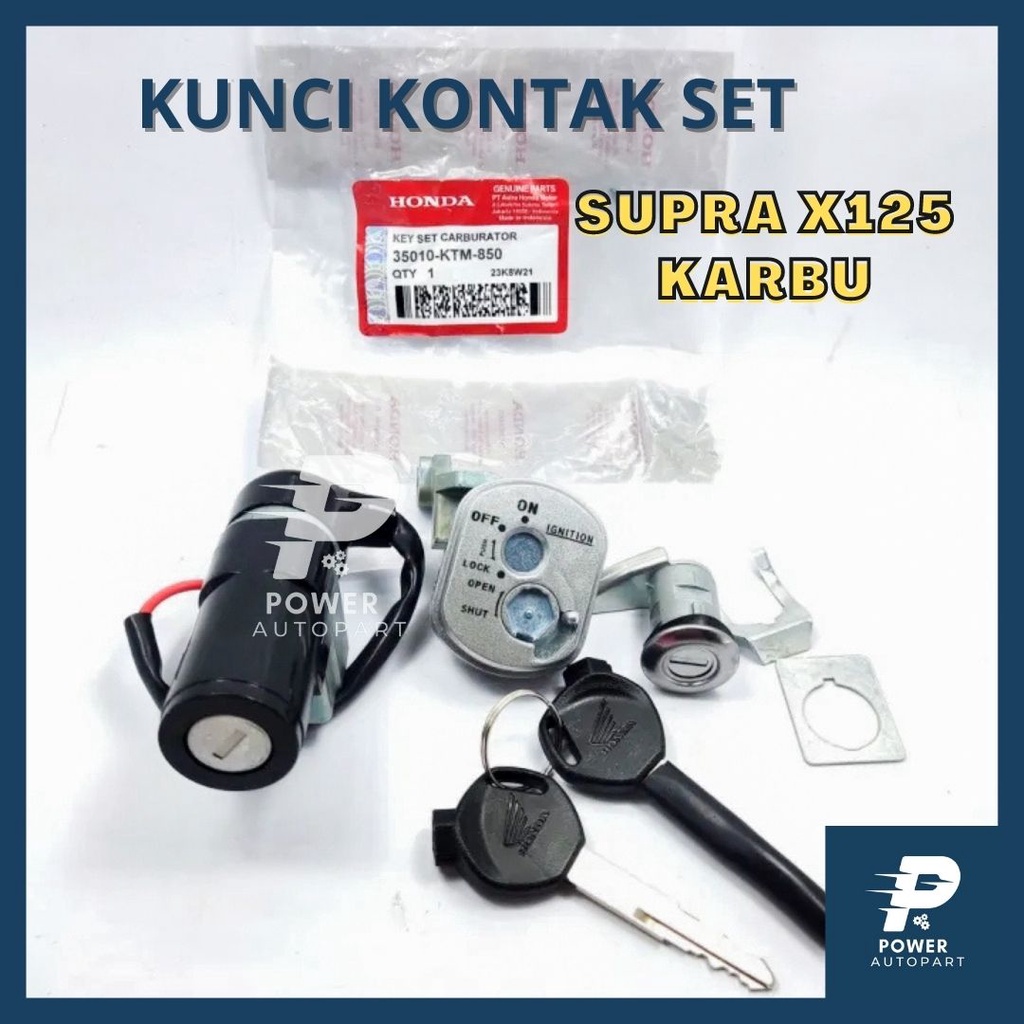 KUNCI KONTAK SET HONDA SUPRA X 125 KARBU KUALITAS ORIGINAL - KTM