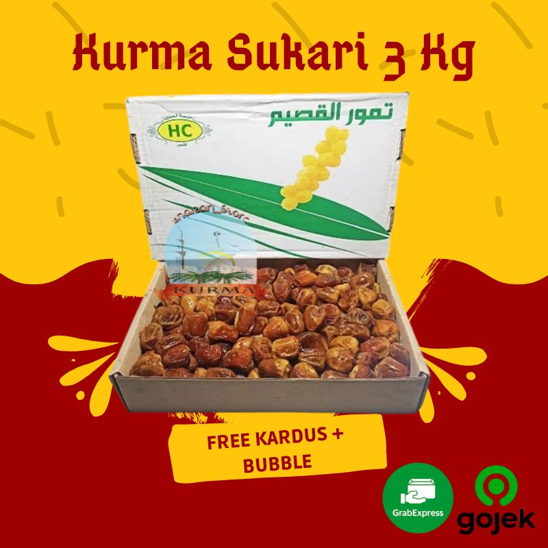 

KURMA SUKARI 3 KG / SUKARI RAJA / KURMA BASAH / OLEH OLEH HAJI