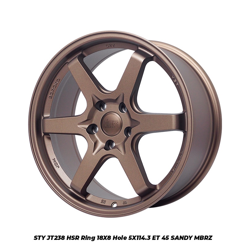 Velg Palang Enam Untuk Mobil Civic Turbo Merk HSR STY R18