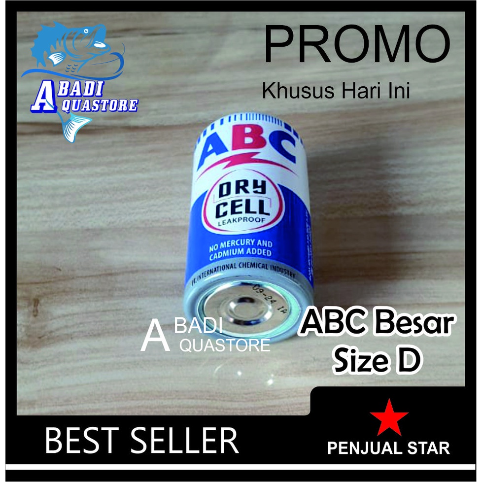 Baterai Besar Size D - Batrai ABC - Baterai ABC - Batrai