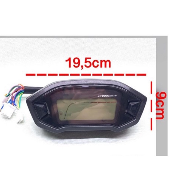 Spidometer Sepeda Motor Digital Led Model Koso Universal
