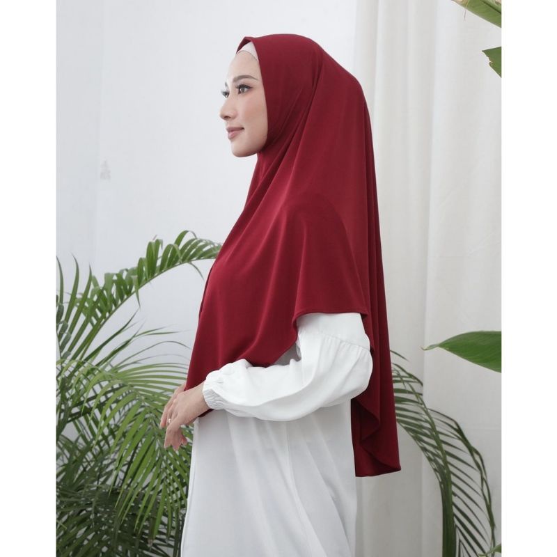 Kerudung Jumbo Bergo Malay Ukuran L Nonpet Hamidah