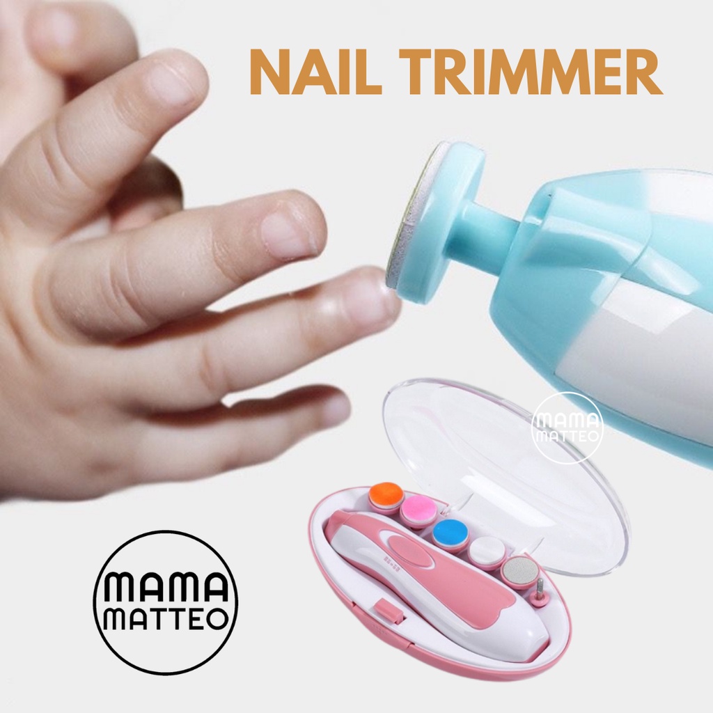 Nail Trimmer Baby Set Gunting Pemotong Kuku Bayi Grinding Elektrik / Alat Kikir Electric Pedicure Manicure / BANDUNG
