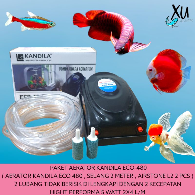 PAKET LENGKAP AERATOR KANDILA ECO 2 LUBANG MURAH