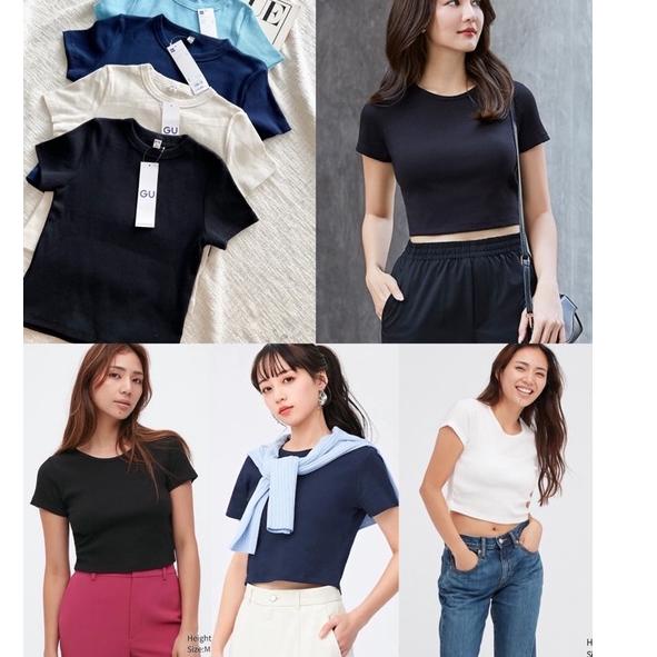 ☇ GU Uniqlo Ribbed Top ☃