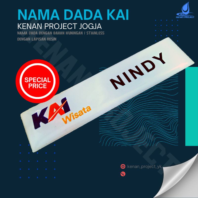 

Nama Dada KAI / Nama Dada / Name Tag / Papan Nama / Nama Dada Resin / Nama Dada Stainless Kuningan
