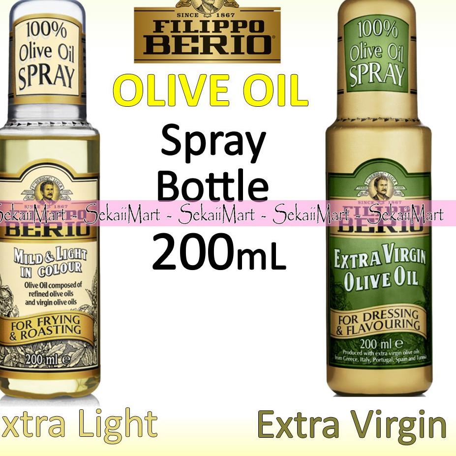 

➨ FILIPPO BERIO Extra Light / Extra Virgin Olive Oil 200ml Spray Bottle - Minyak Zaitun Botol Semprot ✧