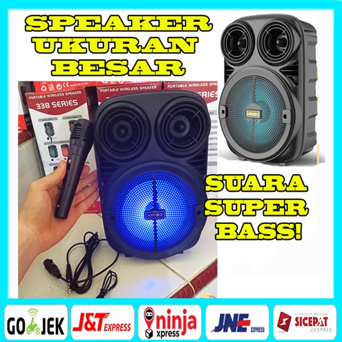 [SUPER BASS] SPEAKER BLUETOOTH UKURAN BESAR 6,5 INCH SUPER BASS / SPEAKER BLUETOOTH KIMISO 3381 / SP