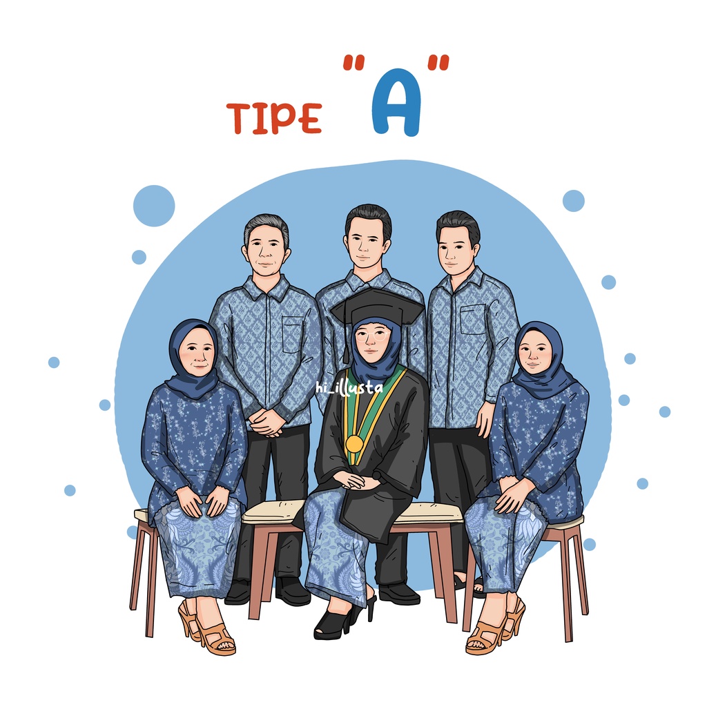 (softfile) TIPE A  Ilustrasi / kado foto / ultah / gift / wedding /  ilustrasi minimalis / dekorasi  karikatur vektor fanart