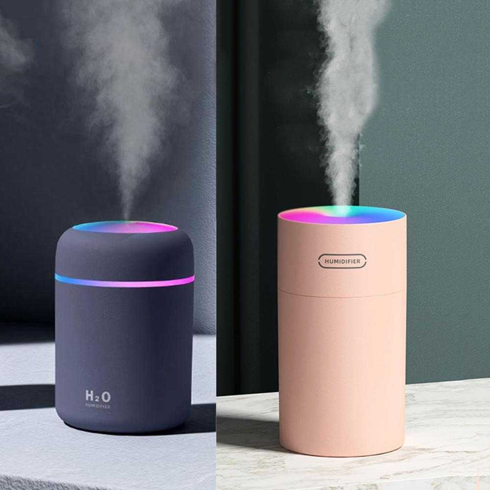 Kesoto Pelembab Udara Dan pewangi Ruangan Air Humidifier Mobil Aromatherapy Oil Diffuser LED Light 270ml - DQ108