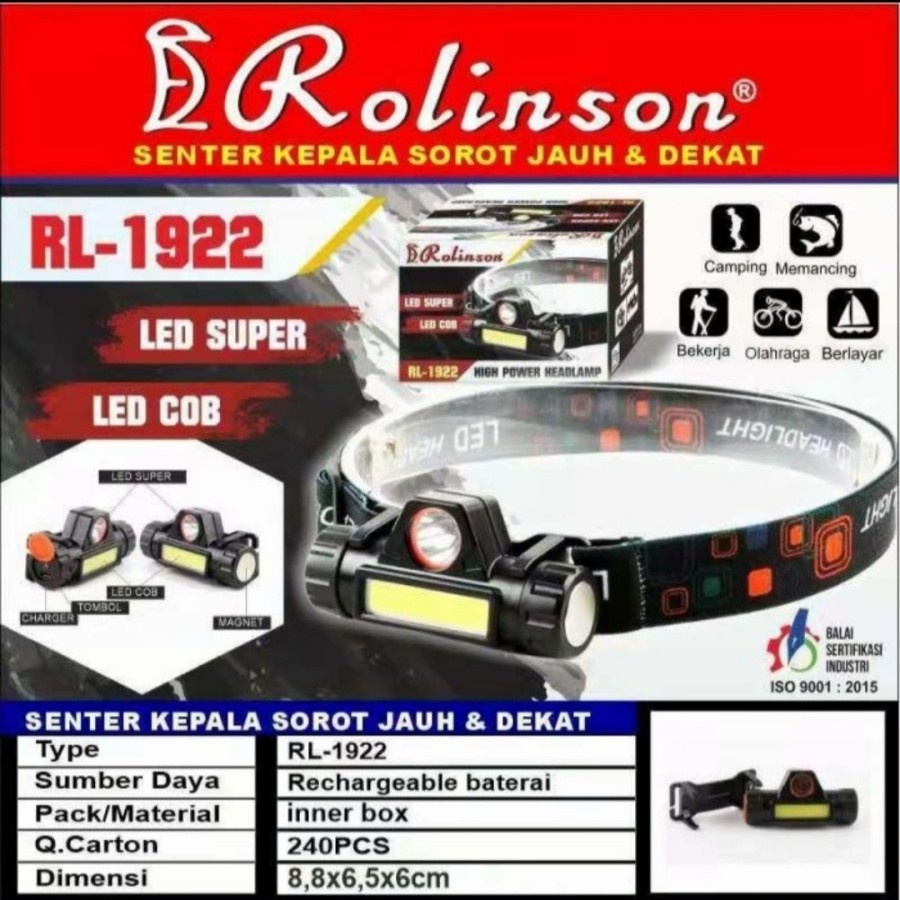 Senter Kepala Rolinson RL-1922