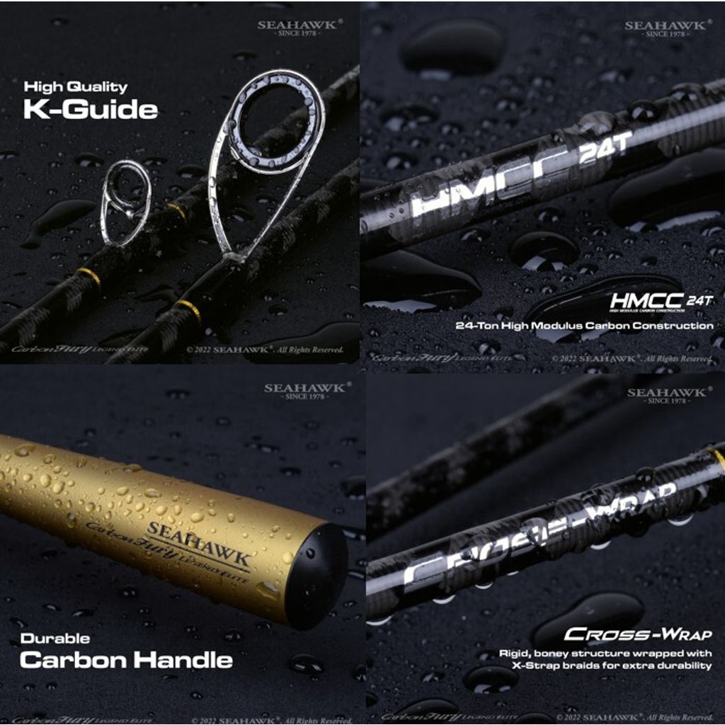 Rod SPINNING SEAHAWK CARBON FURY LEGEND ELITE