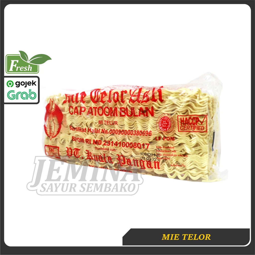 

MIE TELOR KERING CAP ATOM BULAN