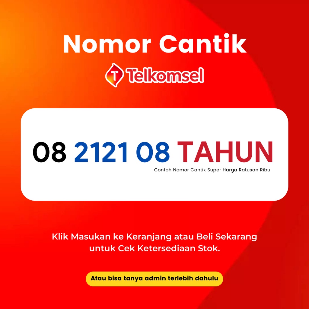 Nomor Cantik Telkomsell Simpati Seri ABAB Tahun Lahir - Kartu Perdana Canti Telkomsel Simpati Tahun Lahir Rapi Murah
