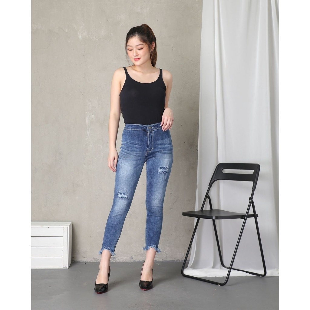 CELANA JEANS WANITA RIPPED DESTROY WILLOW KEKINIAN celana jins wanita celana jeans import wanita cel