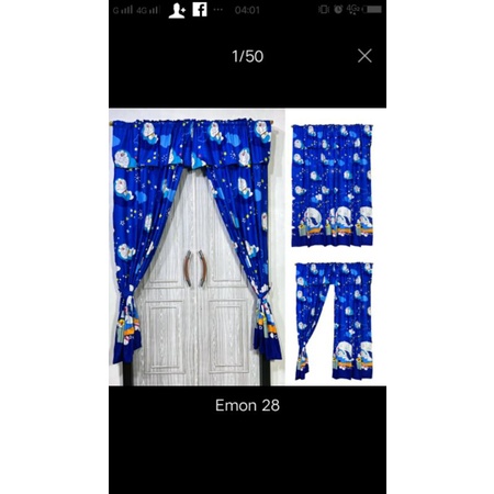 gorden pintu jendela serut