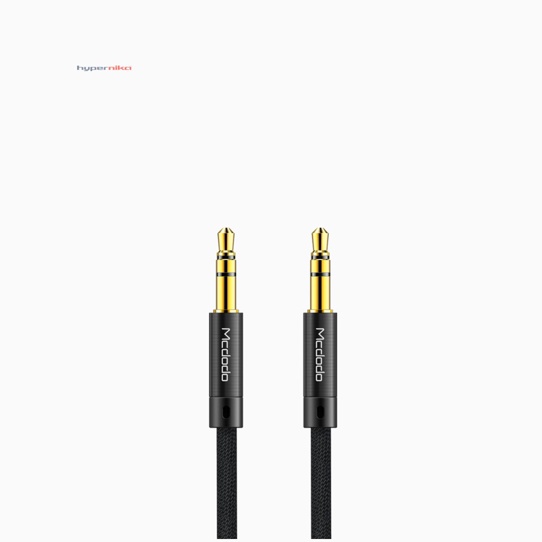 MCDODO CA-6640 AUX CABLE AUDIO MALE TO MALE JACK 3.5MM KABEL SPEAKER  Deskripsi : - Merek : MCDODO - Model : CA-6640 - Material : Aluminum Alloy + Nylon Braided - Interface : DC3.5mm To DC3.5mm - Color : Black - Length : 1.2M - Function : Audio Stereo DC3