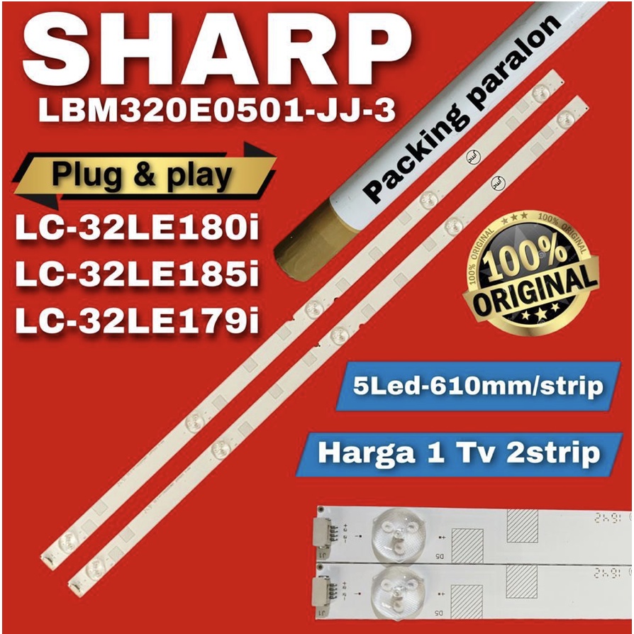 BACKLIGHT TV LED SHARP LC32LE185I LC32LE180I LC32LE179I 32LE185 32LE180 32LE179 LC32LE185I LC32LE180I LC32LE179I